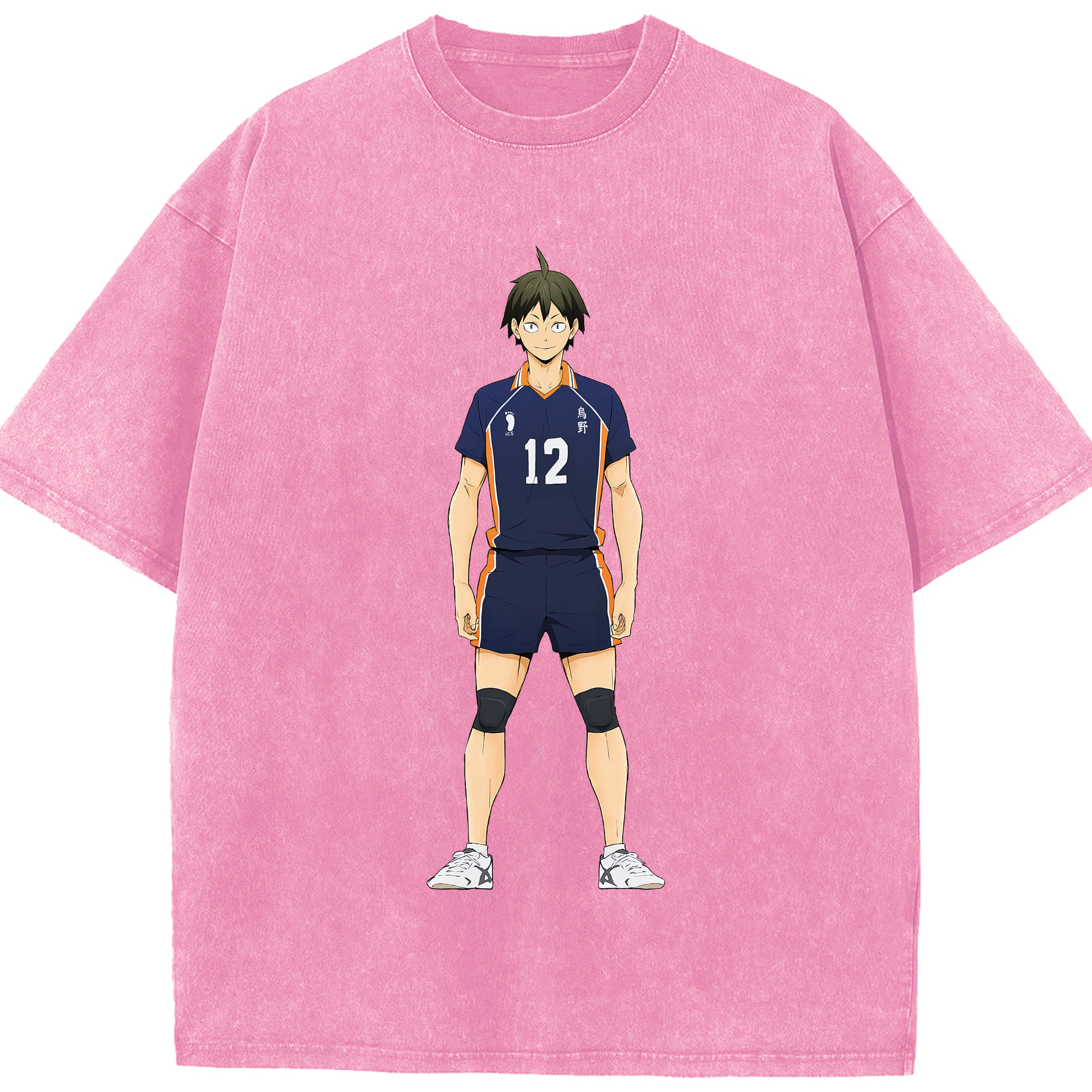 （画像用） ハイキュー!! Haikyu!! 綿100% ヴィンテージ風 半袖Tシャツ（フロントプリント）